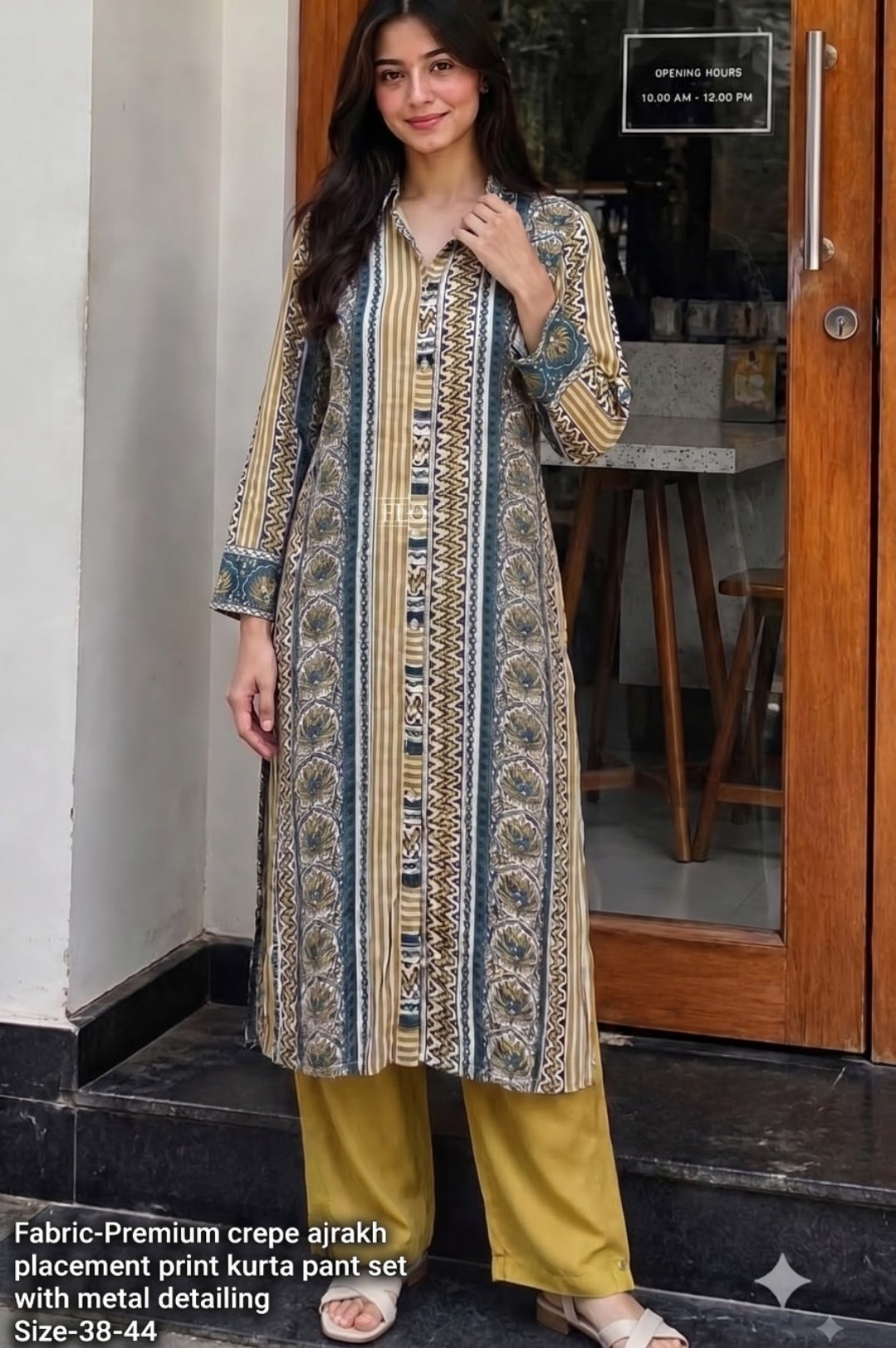 Natural crape smart two piece cordset (C552)