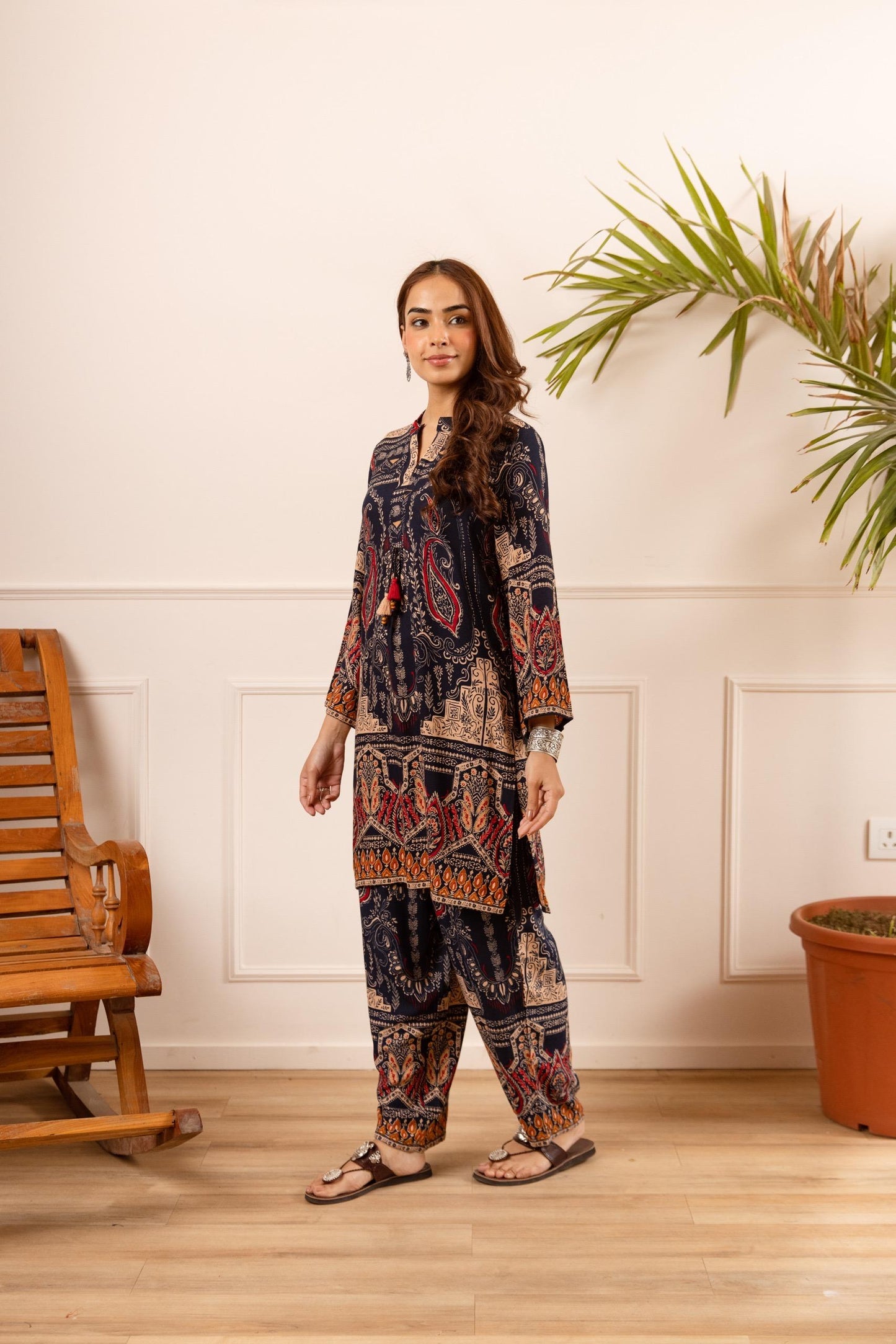 Cotton modal two piece cordset (B156)