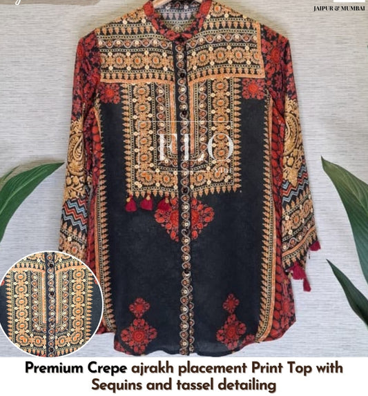 Pure crape only shirt (A1328)