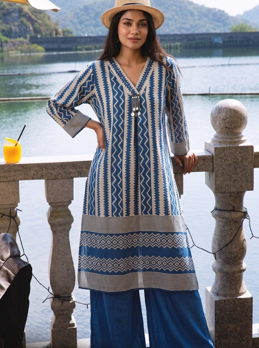 Pure muslin two piece cordset (C398)
