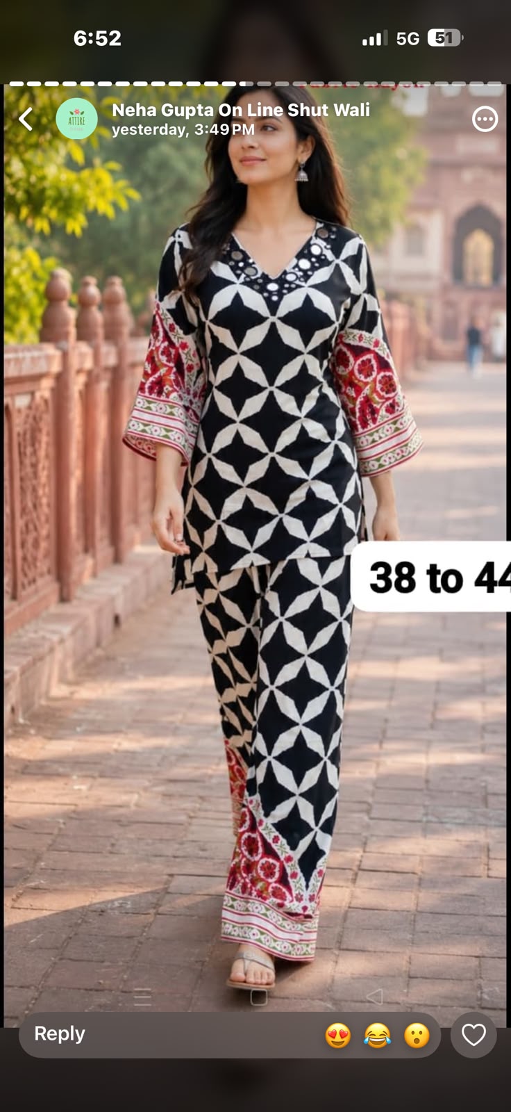 Cotton rayon smart two piece cordset (C360)