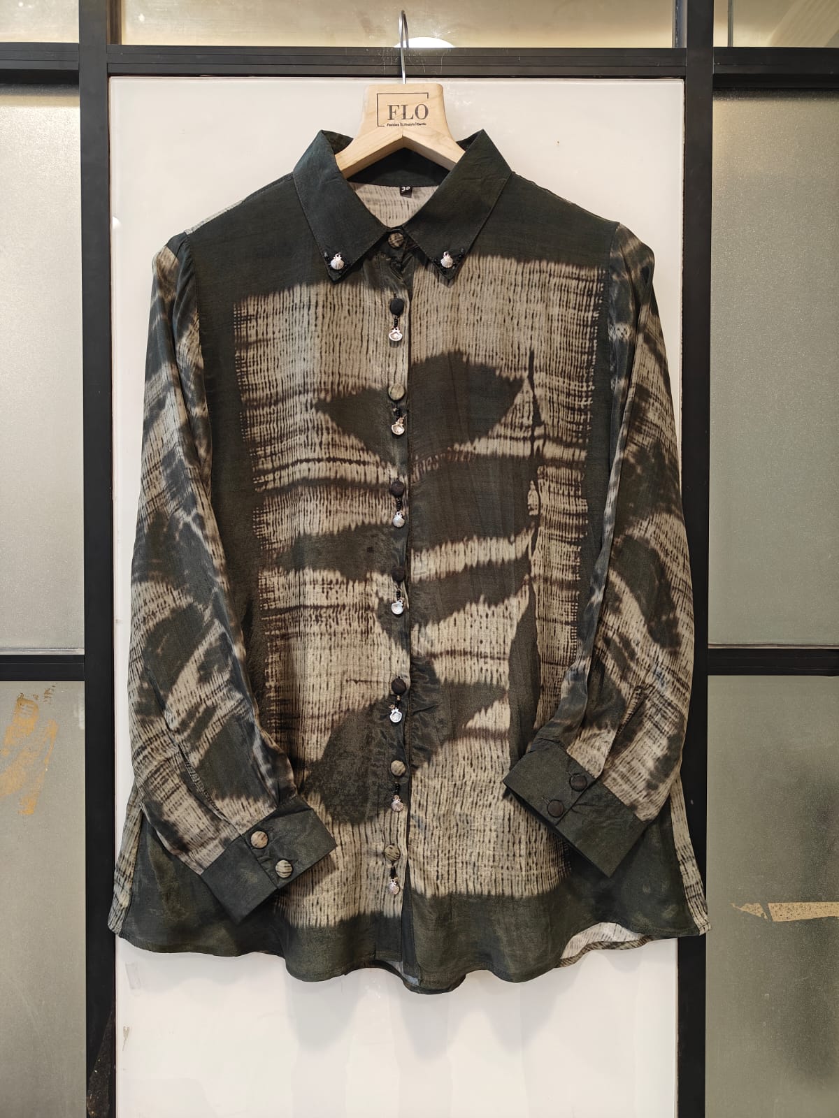 Pure crape only shirt (B541)