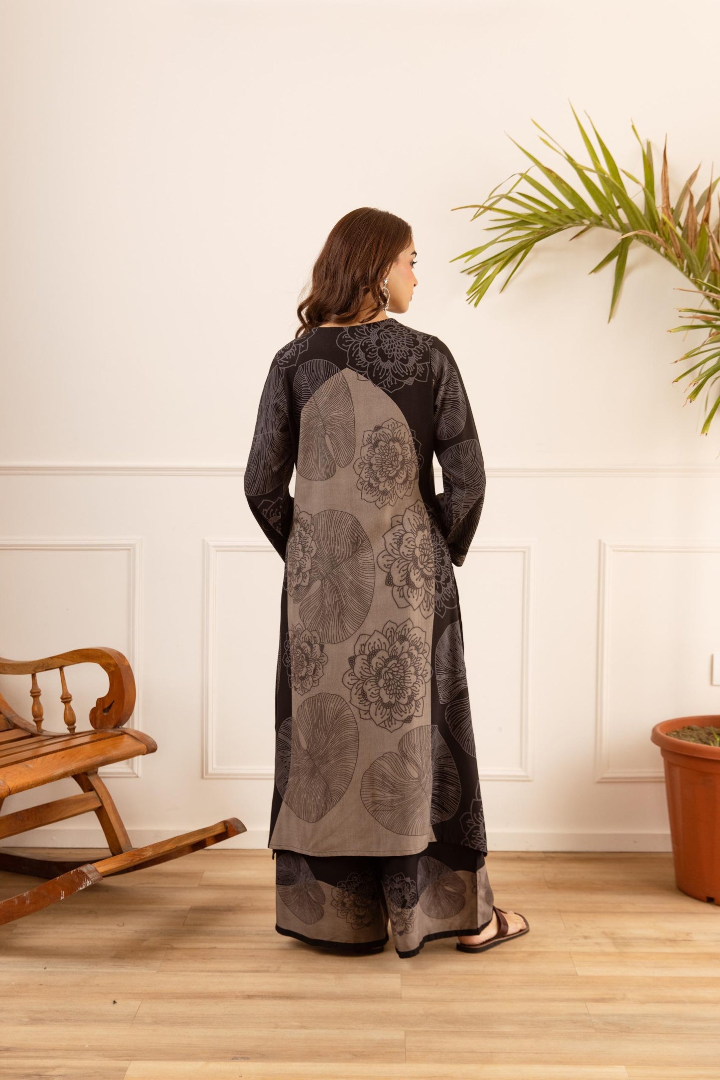 Cotton modal extremely soft two piece cordset (B306)