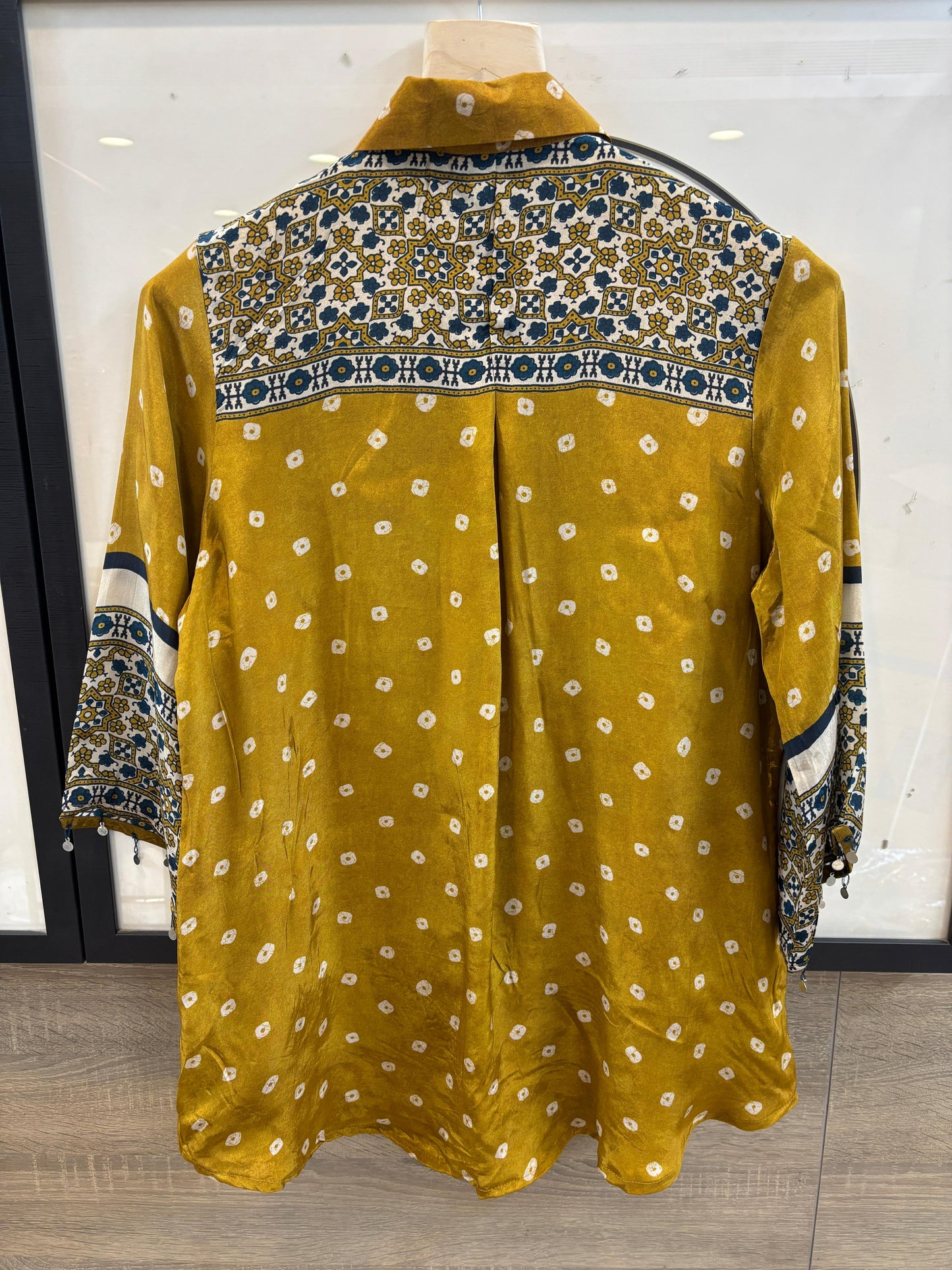 Pure crape bandani print smart shirt (B335)