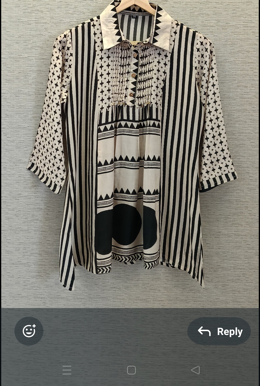 Crape silk shirt (A1283)