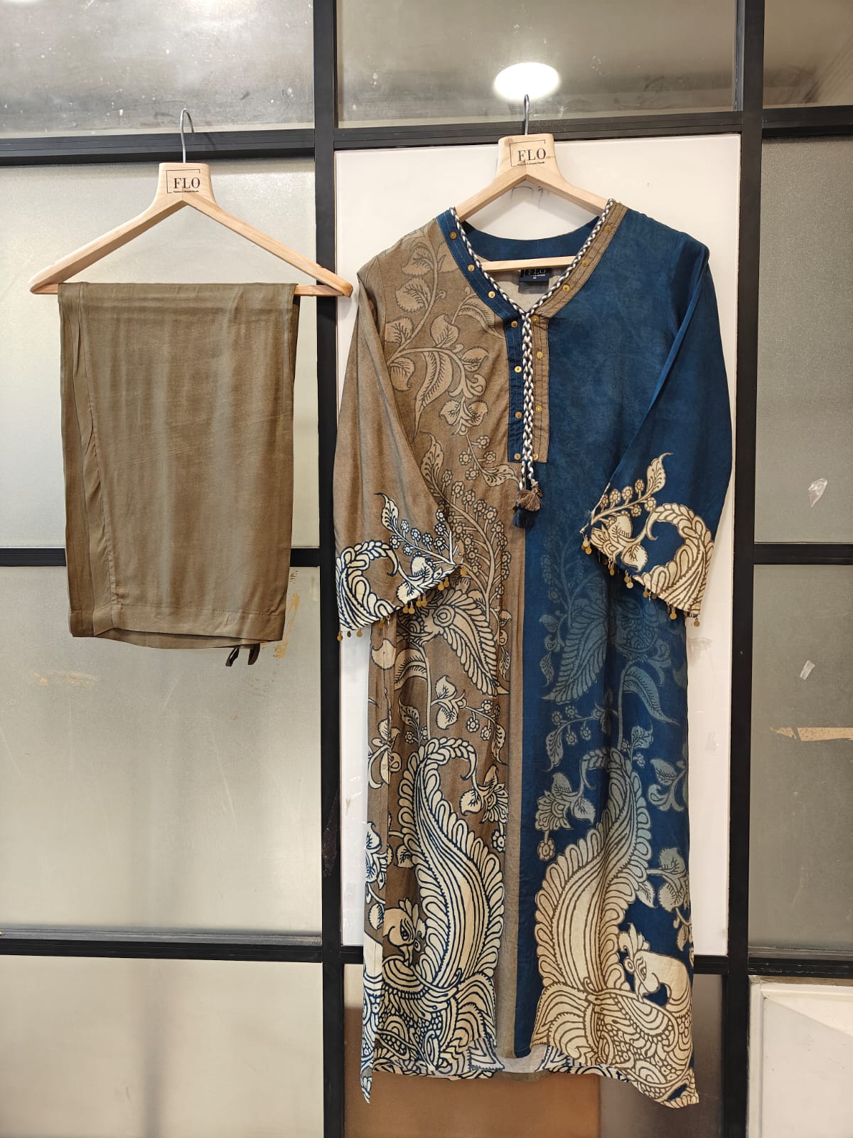 Pure mul silk smart two piece cordset (B619)