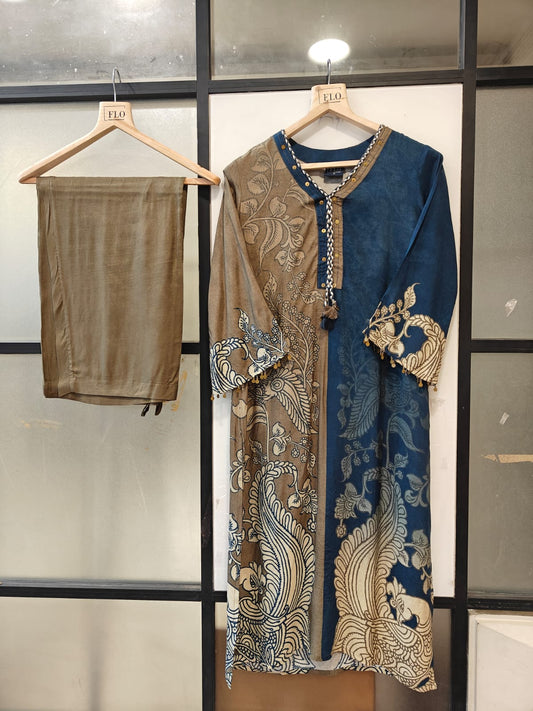 Pure mul silk smart two piece cordset (B619)