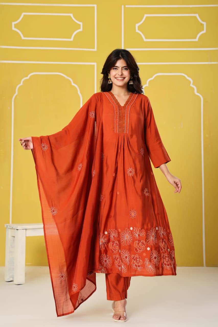 Orange three piece set (A854)