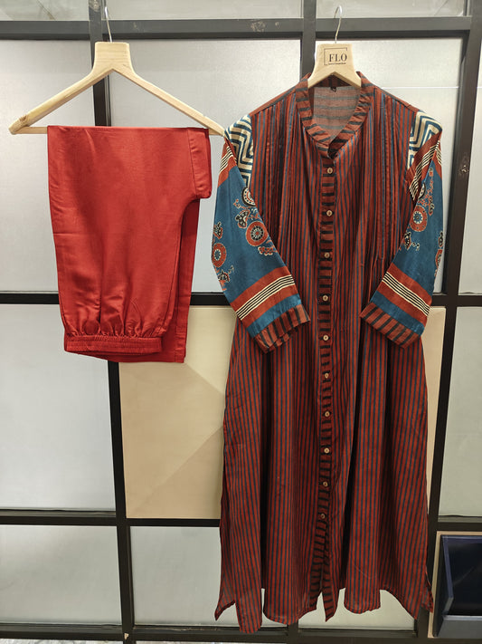 Pure mul silk smart two piece cordset (B676)